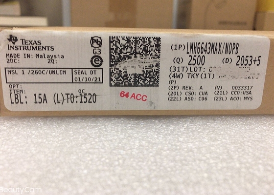 LMH6643MAX/NOPB TI 低功率放大器电流感应缓冲器 电源的有源滤波器 ADC 缓冲放大器 便携式视频 CD/DVD ROM